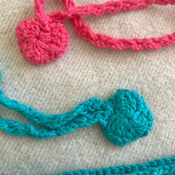 Colorful hand knit Crocheted Bag - Picture 8 of 11